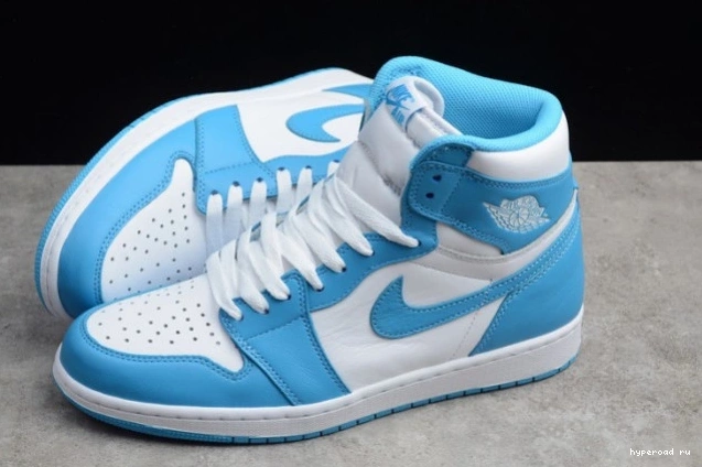 Retro OG 555088-117 Air Jordan 'UNC' 1 High 0912
